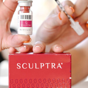 Sculptra package being displayed by the Injectors at The Spa at Wellington